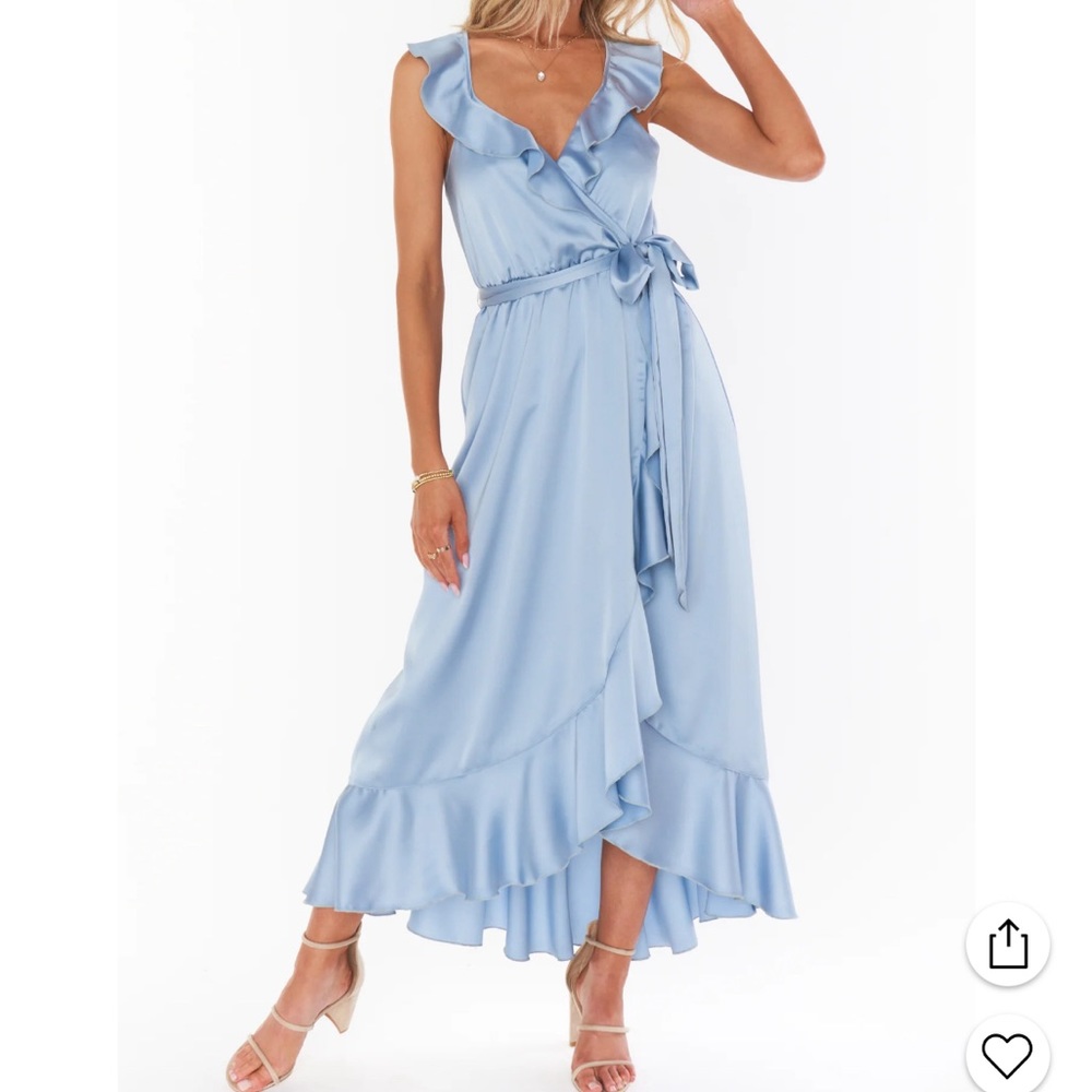 Show Me Your Mumu Samantha Ruffle Wrap Dress
